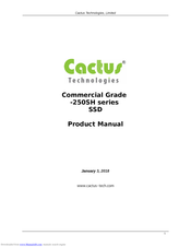 Cactus 250SH series Product Manual