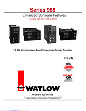 Watlow Controls 988 Series Manual
