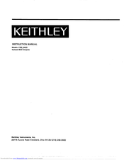 Keithley 1792 Instruction Manual