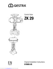 Gestra ZK 29 Installation Instructions Manual