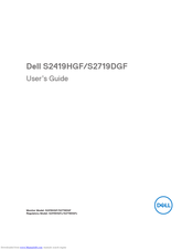 Dell S2719DGF User Manual
