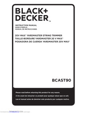 Black + Decker YARDMASTER BCAST90 Instruction Manual