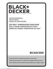 Black + Decker YARDMASTER BCASCS60 Instruction Manual