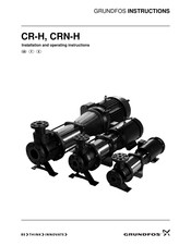 Grundfos CR-H Installation And Operating Instructions Manual