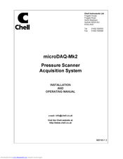 Chell microDAQ-Mk2 Installation And Operating Manual