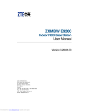Zte ZXMBW E9200 User Manual