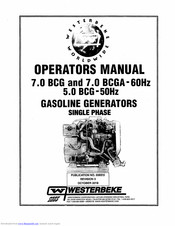 Westerbeke 7.0BCG Operator's Manual