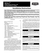 Bryant LEGACY 580J*12P Series Installation Instructions Manual