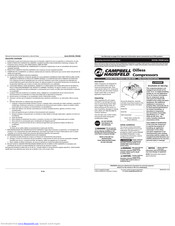 Campbell Hausfeld DC0100 Operating Instructions And Parts List Manual