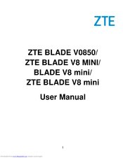 ZTE BLADE V8 MINI User Manual