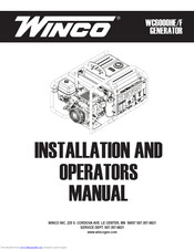 Winco WC6000HE/F Installation And Operator's Manual