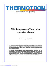 Thermotron 3800 Operator's Manual