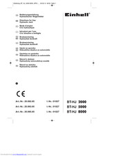 EINHELL BT-HJ 5000 Directions For Use Manual