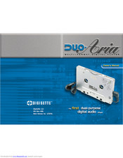 Digisette Duo-Aria Owner's Manual