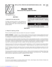 Valve Concepts 1049 Secure-Gard Installation, Operation And Maintenance Manual