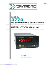 DayTronic 3770 Instruction Manual