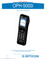 Opticon OPH-5000i Specification Manual