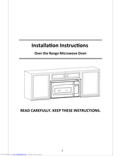 AJ Madison HOR3001 Installation Instructions Manual