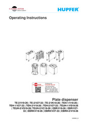 Hupfer TEUH-1/VS19-26 Operating Instructions Manual