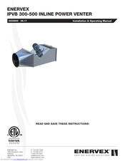 Enervex IPVB 400 Installation & Operating Manual