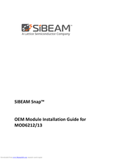 Sibeam Snap MOD6212 Installation Manual