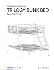 NEW AIM PTY BunkBed-533A Assembly Instruction Manual