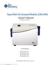 Sea Recovery Aqua Matic XL Series Owner's Manual