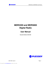 Plessey MDR5800 User Manual