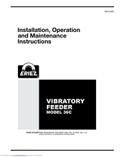 Eriez 36C Installation, Operation And Maintenance Instructions