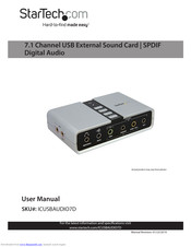 StarTech.com ICUSBAUDIO7D User Manual