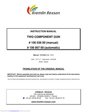 Kremlin-Rexson 106 067 00 Instruction Manual