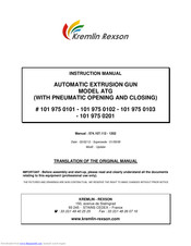 Kremlin-Rexson 101 975 0201 Instruction Manual