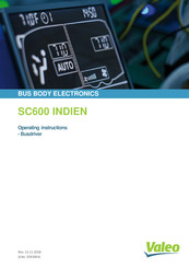 Valeo SC600 Indien Operating Instructions Manual