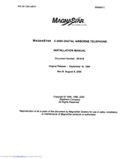 MagnaStar C-2000 Installation Manual