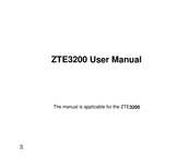 ZTE ZTE3200 User Manual