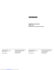 Siemens EAD-3 Installation Instructions