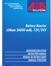 AHB Battery-Booster Lithium 36000 mAh Instruction Manual