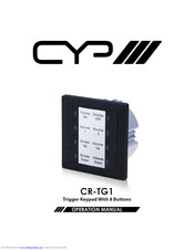 CYP CR-TG1 Operation Manual
