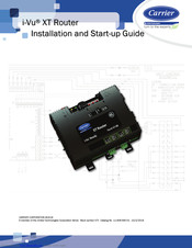 Carrier i-Vu XT Installation And Startup Manual