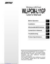 Buffalo AirStation WLI-PCM-L11GP User Manual