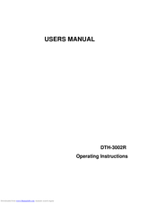 Drake Systems DTH-3002R User Manual