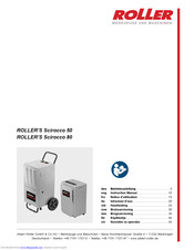 Roller Scirocco 80 Instruction Manual