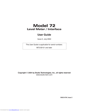 Studio Technologies 72 User Manual