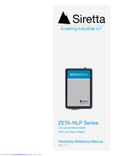 SIRETTA ZETA-NLP-LTE Hardware Reference Manual