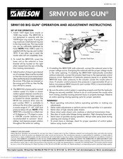 Nelson SRNV100 Operating Instructions