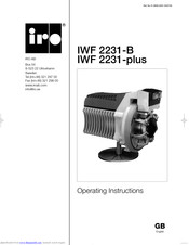 IRO IWF 2231-B Operating Instructions Manual