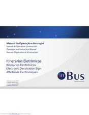SETBus Electronic Destination Sign Operation And Instruction Manual