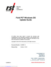 RST Instruments Ultra-Rugged Field PC2 Update Manual