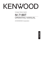 Kenwood M-718BT Operating Manual