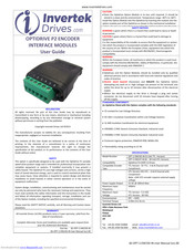 invertek Optidrive P2 series User Manual